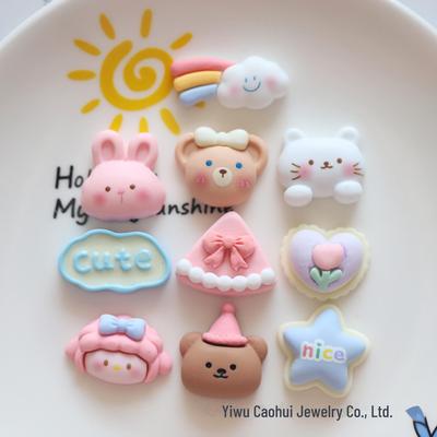 Entzückende Tier Bär Cartoon Harz Accessoires: DIY Handyhülle, Haarnadel, Kopfschmuck, Magnet, Cremekleber.