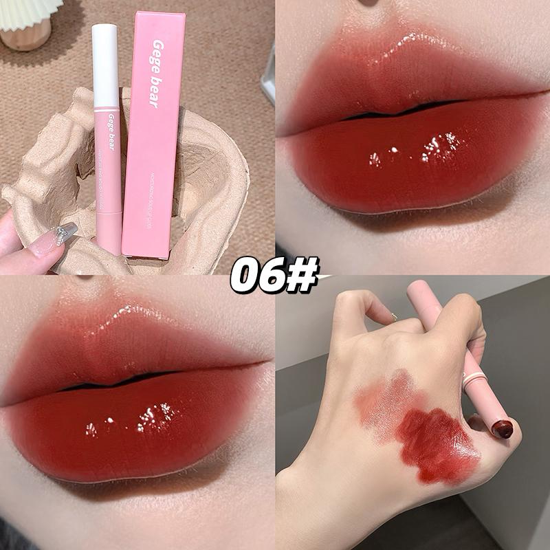 Gege Bear Mirror Lip Glaze lipstick, Moisturizing, Mirror Effect Lip , Long-Lasting , Not Easy To Stick Lip Gloss