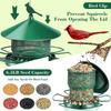 Bird Feeders For Outdoors Metal 3-Layer Expendable Squirrel Proof Squirrel Resistant Outdoor Bird Feeder For Backyard Window