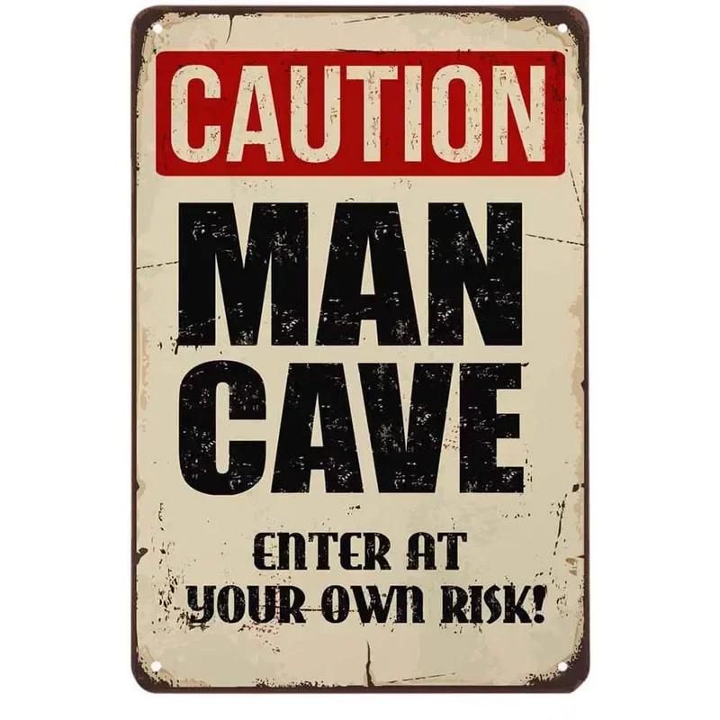Vintage Warning Metal Signs No Stupid People Beyoud This Point Wall Decor for Home Bars Garage Cafe Club Man Cave Pubs Retro