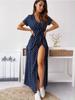 Women Print Polka Dot Dress Comfortable Lightweight High Recognition Elegant Style Slimming Flattering Fit Daily Wear