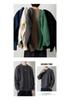 Men's Retro Cable Knit Sweater - Round Neck, Loose Fit, Trendy Autumn/Winter Woolen Knitwear for Teens