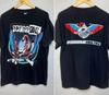 1990 Scorpions Tour 90-91 Crazy World 90s 2 Side Black Unisex Tshirt