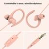 Wired Earbud Sensitive Ergonomic 3.5mm Stereo Noise Reduction Ear Hook Earbud for Recording