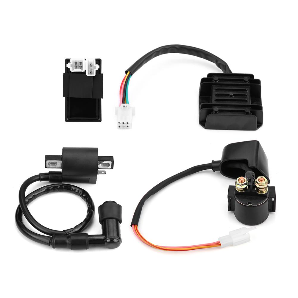 Coil CDI Unit  Rectifier Regulator  Solenoid for 150cc 250cc PIT Quad Dirt Bike ATV Buggy