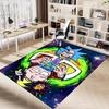 Space Adventure Rick Morty Carpet For Playroom Bedroom Living Room Sofa Home Decorkids Game Area Rug Nonslip Floor Mat