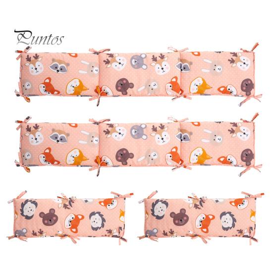 4 Pcs Bed Fence Breathable Mesh Liner Anti-Collision Cushioned Pads Easy To Install Soft Padding for Sides Padded Covers