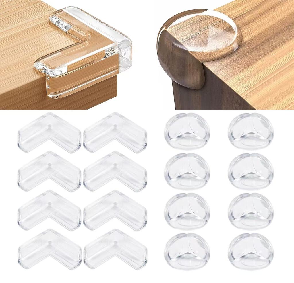4-20PCS Children Safety Silicone Transparent Protective Cover Children's Anticollision Table Corner Edge Protective Cover Guards