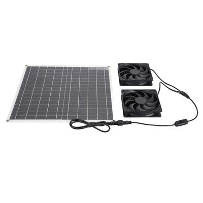 Ventilatore Solare da Tetto Alta Efficienza Pannello Solare Monocristallino IP65 Impermeabile 3000 Giri/min Doppio Solare