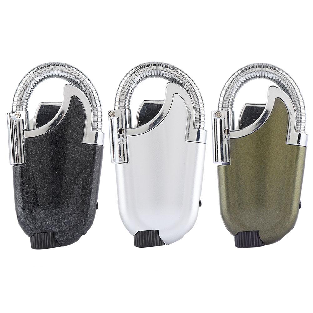 Outdoor BBQ Camping Flexible Neck Refillable Butane Flame Lighter Ignition Tool