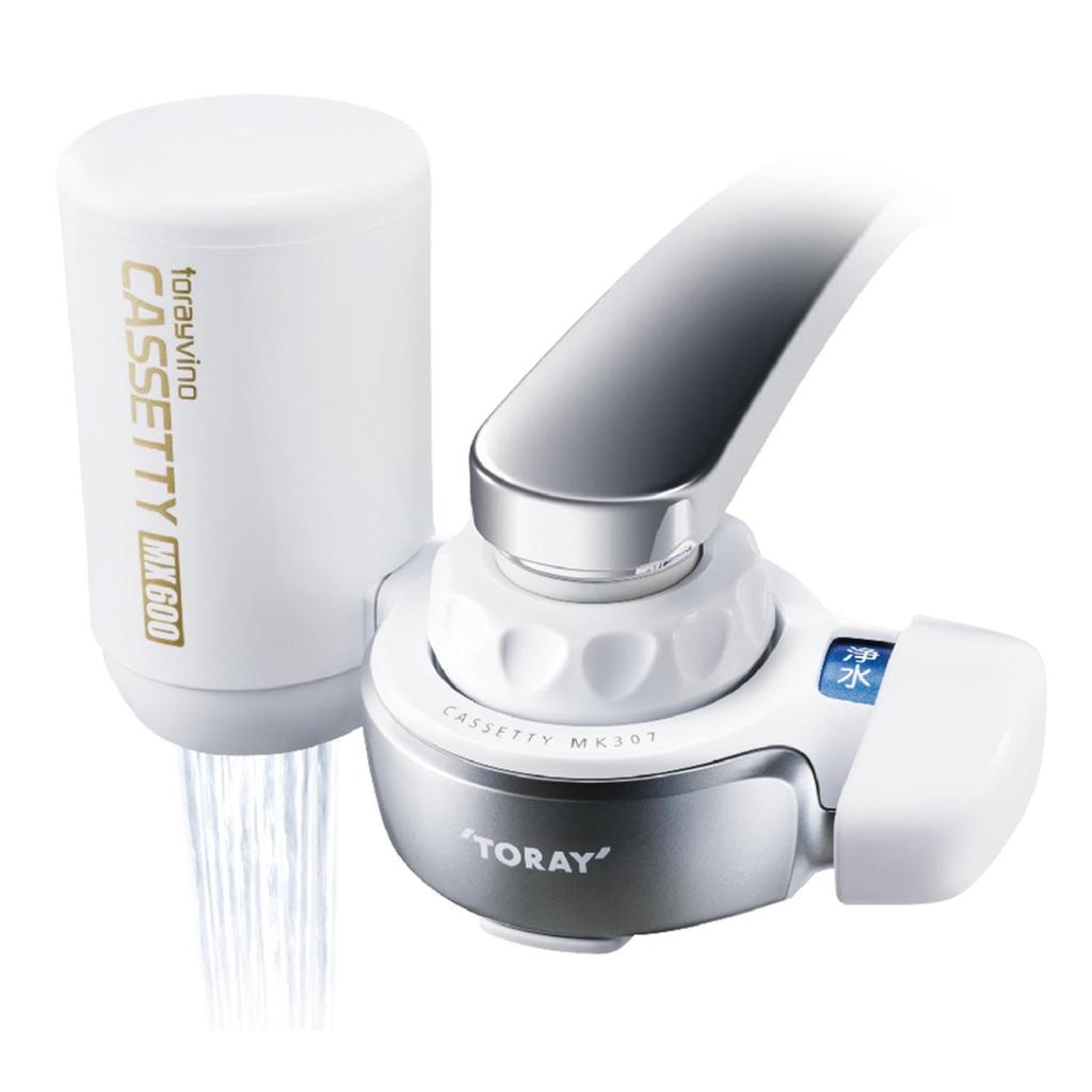 Toray Trevino Water High Water Made in Cassetti Includes 1 Cartridge Purifier, Faucet-Mounted, Removal/30% Saving, Japan, Compact, PFOS/PFOA Removal,