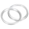 uxcell Hub Centric Ring Aluminum Alloy Car Hub Center Ring Wheel Replacement Boressor Spacer Silver Tone 4pcs 83.1mm-71.1mm