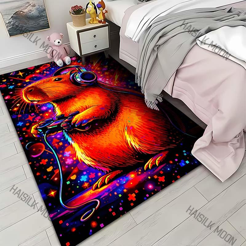 

Cartoon guinea pig gaming print Carpet for Living Room Bedroom Sofa Home Decor Rus Non-slip Floor Mat Luxury Gift 40cm x 60cm