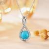S925 Sterling Silver Women's Necklace Trendy Zircon Cross Pendant Birthday Gift  European American