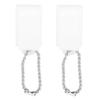 2pcs Portable Hearing Aid Amplifier Battery Caddy Plastic Button Storage Case Holder Box