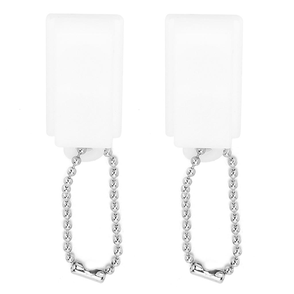 2pcs Portable Hearing Aid Amplifier Battery Caddy Plastic Button Storage Case Holder Box