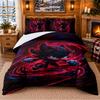 Shadow the Hedgehog Pattern Bedding 3Pcs Set Bed Sheet And Pillowcases For Indoor Bedroom