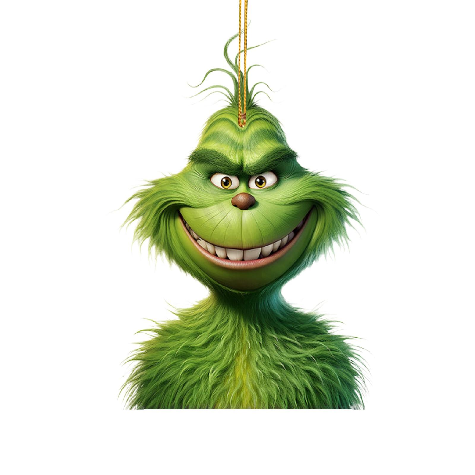 

Мультфильм акриловый зеленый кулон праздничное дерево кулон автомобильный аксессуар кулон для внутреннего и наружного украшения One Size