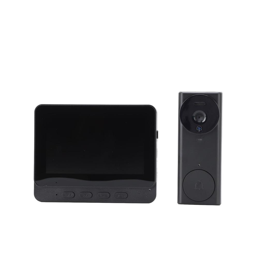 Wireless Video Doorbell Intercom System Two Way Talk Video Door Phone 4.3 Inch IPS Screen for Villa