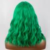 Premium Synthetic Wavy Wigs for Women Long Curly Wig with Bang Medium Water Wave Wig Hair Auburn Wig Cosplay Drag Queen