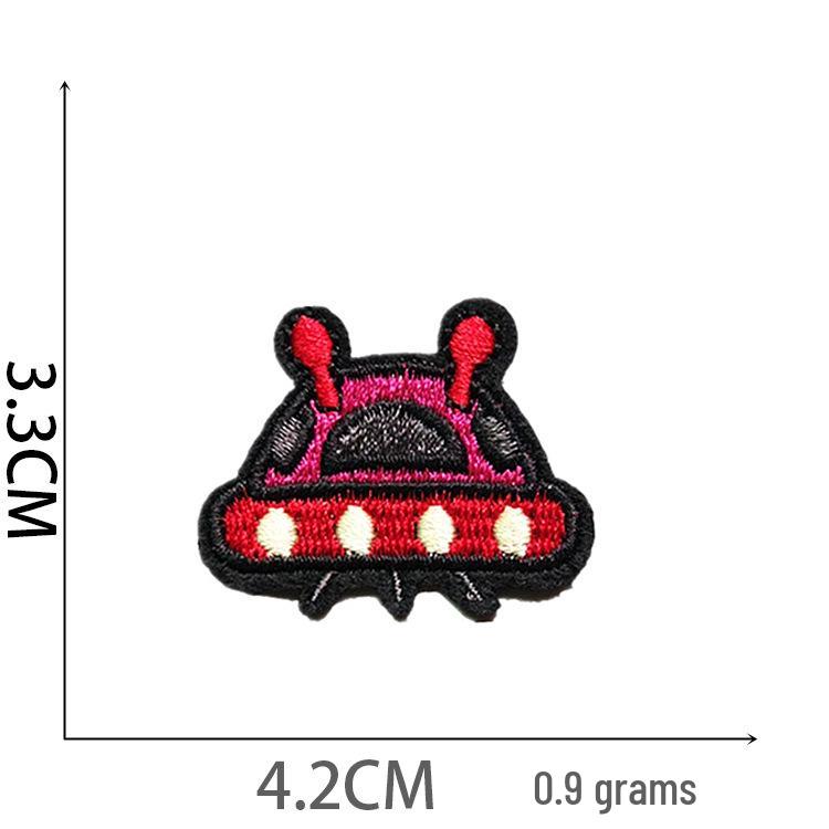 Howling Sky Astronaut Embroidered Rocket & Planet Patch