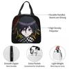 Anime Kokichi Ouma Danganronpa Game Insulated Lunch Bag for Women Children Portable Food Boxes Thermal Lunch Box Tote