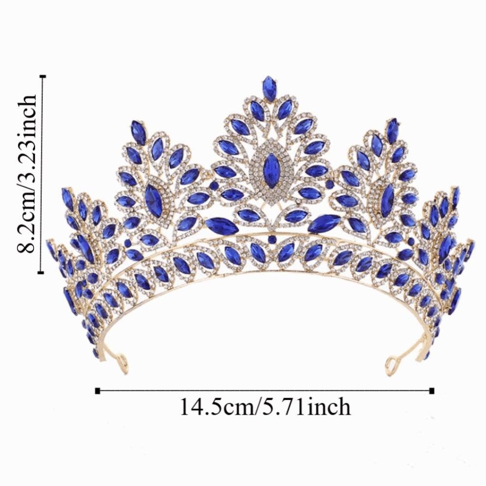 Luxury Zinc Zinc Alloy Princess Crown Sparkling Bridal Headwear Trendy Women Hair Hoop Stage Performances