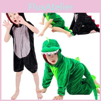 Vibrant Unisex Halloween Dinosaur Costume Crocodile Jumpsuit For Kids Cosplay Events