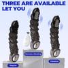 Penis Vibrator For Men Penis Enlargement Sleeve Delay Ejaculation Cock Ring Reusable Condom Penis Extender Adult Sex Toy For Men