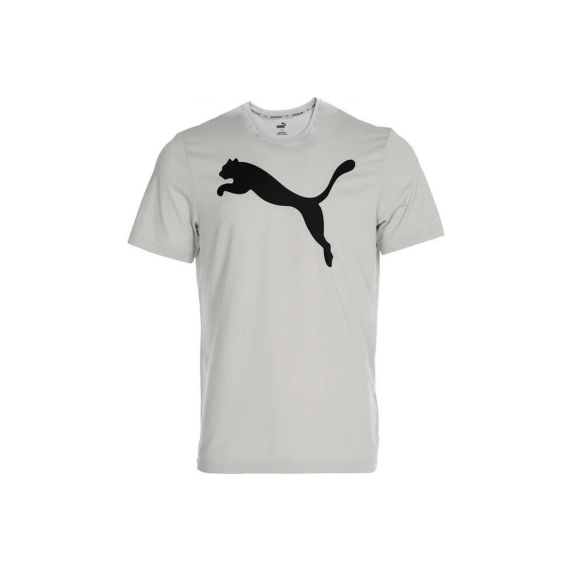 

Puma Logo Round Neck Comfortable Casual Sports Short Sleeve T-Shirt Men Tops Gray 685638-09 S