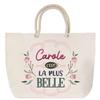 Beach Bag - PLANETEE - Carole the Most Beautiful - Rope Handle - Large Size - Cotton