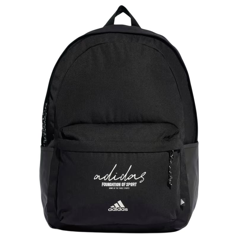 Adidas Recycled Polyester Backpack Regular Unisex Black & Gray White Adidas IX6802