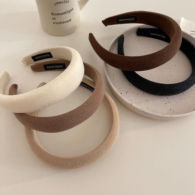 Thick Sponge Hairband Women's Elegant Head Band Makeup Face Wash Hair Hoop Fashion Hair Accessories