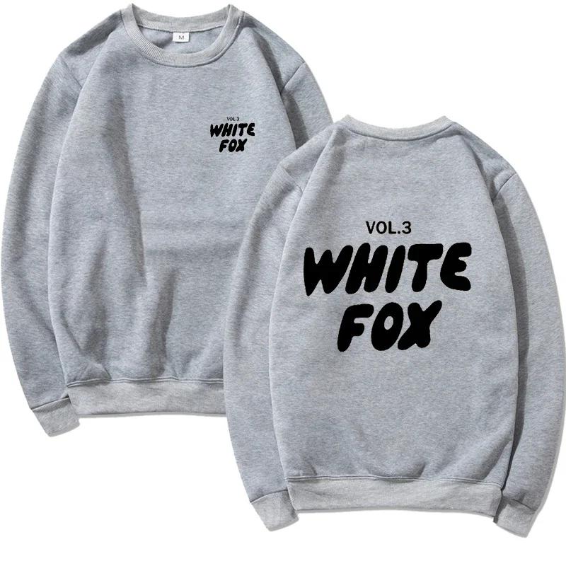 

Белая лиса, осенне-зимняя флисовая утолщенная толстовка с капюшоном, модная однотонная кофта, пальто с круглым вырезом, свободная толстовка с длинными рукавами XL светло-серый