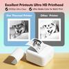 57mm Label Thermal Printer 2inch Pocket Printer BT Wireless Connect Compatible with for Android for IOS APP Support Receipt Labe