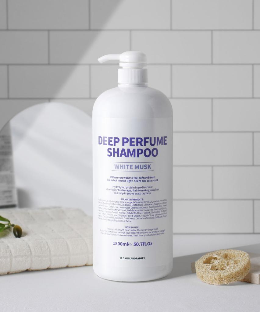[ 2 Pack ] Deep Perfume Shampoo 1500ml (4 Types) / (Baby Powder, White Musk, Cotton Sparkle, Rose Garden) Choose 2