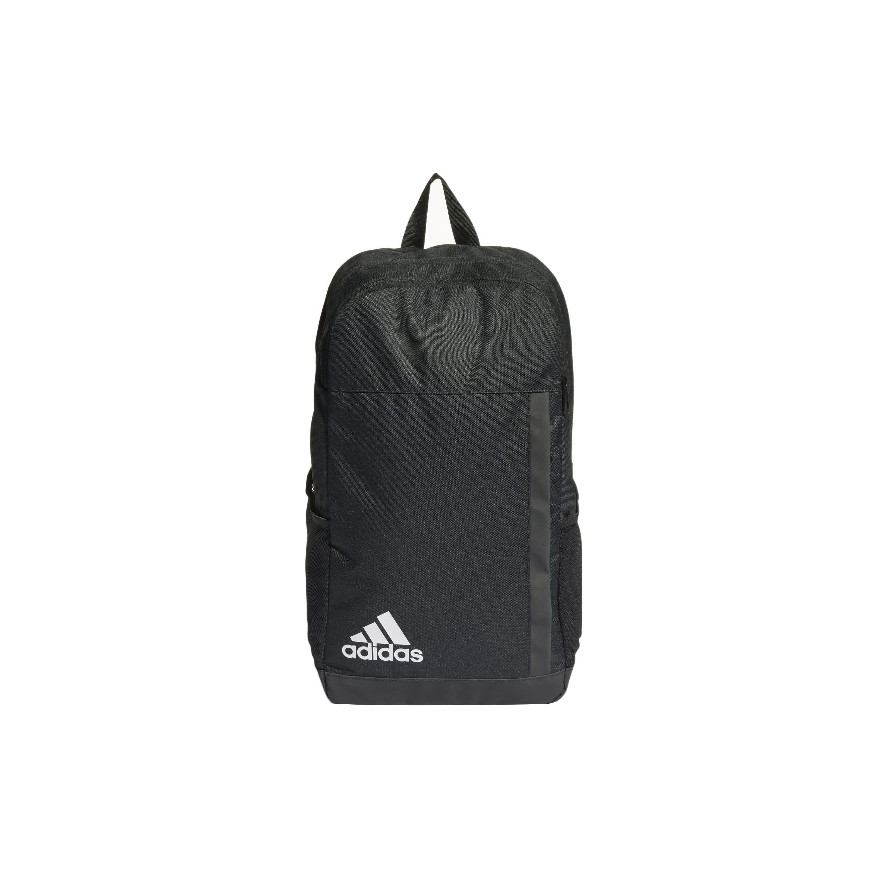 Adidas Large Capacity Logo Sports Nylon Backpack Unisex Backpack Black HG0356 Pure Black
