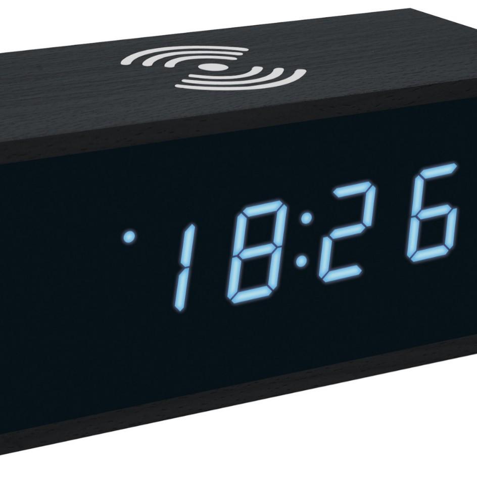 Bluetooth Audio Electronic Clock Wireless Charging Clock Smart Bluetooth Digital Clock Creative Wooden Speaker Alarm Clock