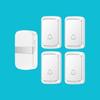 Battery-Powered Wireless Doorbell with DC Remote & Simple Call Button for Elderly, Dual Power