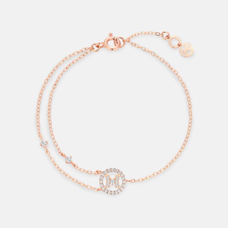 

METROCITY JEWELRY M Basic Sterling Silver Rose Bracelet A253SB2477RPH 18cm