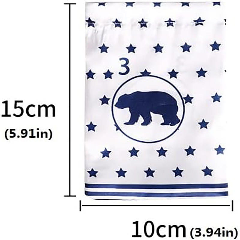 Christmas Fillable Advent Calendar Bags Set Portable Holiday Drawstring Gift Bags for DIY Christmas Decorations