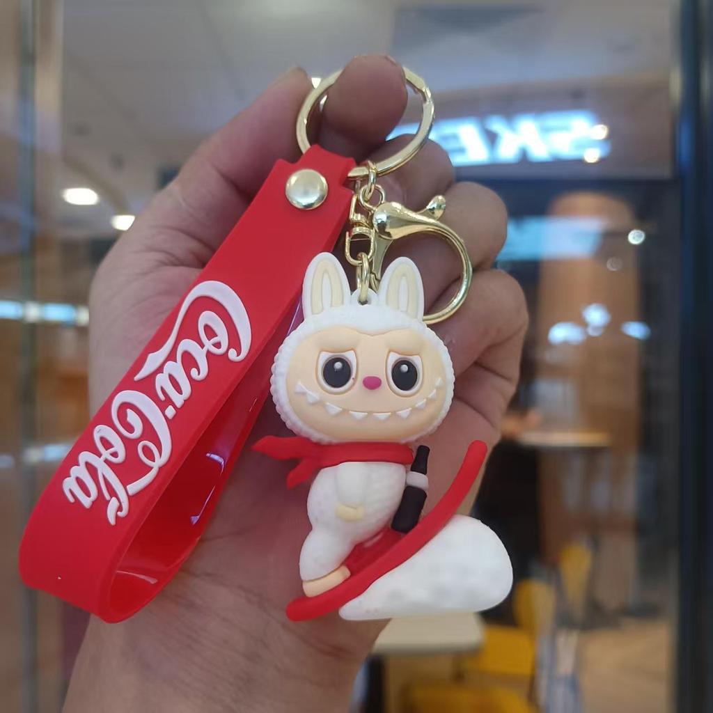 Buck Tooth Sheep Keychain Cute Cartoon Doll Schoolbag Pendant Car Key Chain Gift