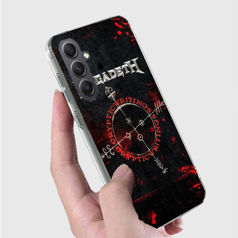 Music Band M-Megadeth Phone Case For Samsung A16 A26 A36 A56 A17 A03S A04S A02S A05S A50S A30 A20 A70S A40 A21 Galaxy Note 20 10