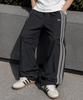 FILLUMINATE Nylon Two-Tuck Track Pants - Black
