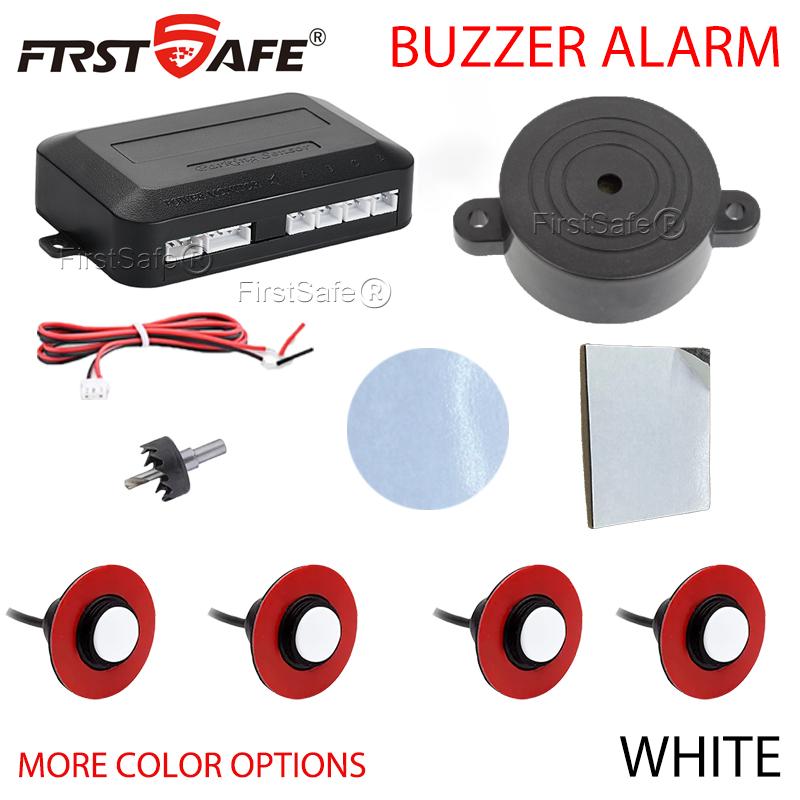 Parking Sensor 6 Colors 16.5mm Flat Sensor Reverse Radar Sound Buzzer Alarm Sound
