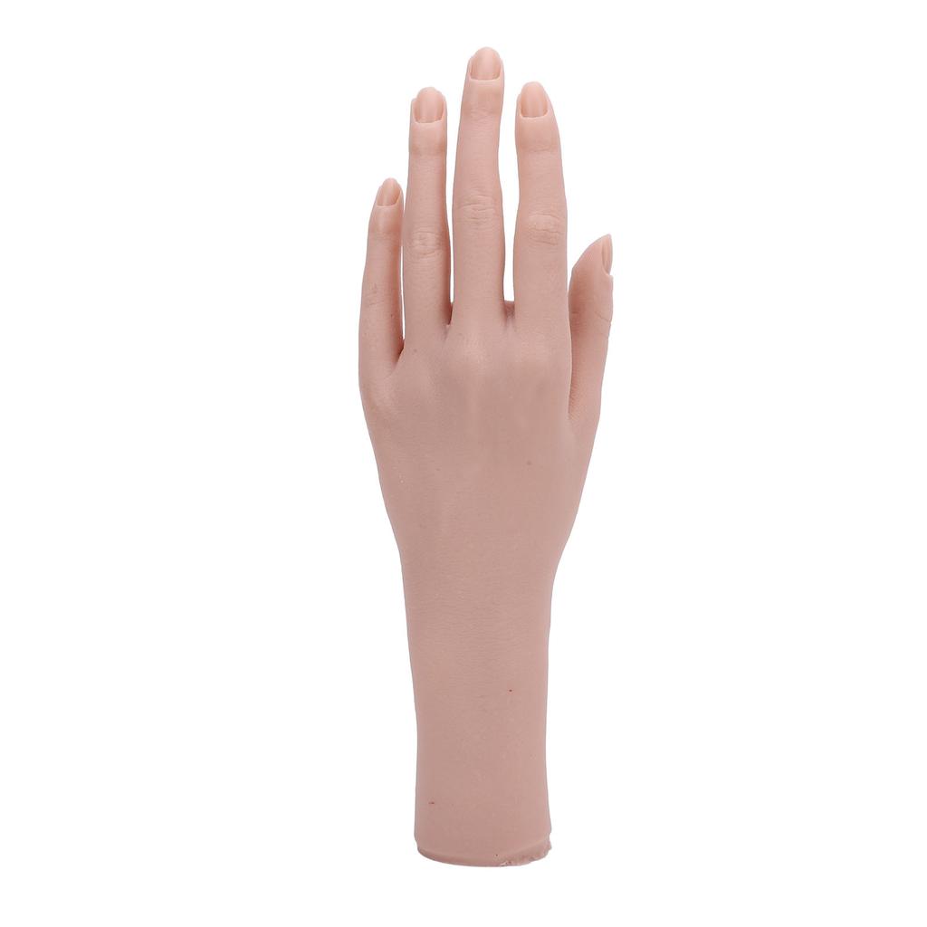 Realistic Silicone Female Hand Model Nail Training Hand Soft Flexible Silicone Female Mannequin Hand for Showing Jewelry
