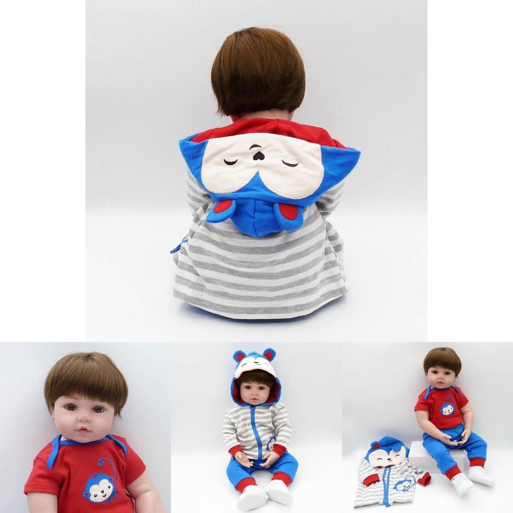 Adorable Reborn Toddler Boy Soft Silicone Bebe Doll Toy For Girls Birthday Gift