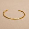 Fashion Stainless steel Full Gloss Bracelets, Blank Mobius Opening Bracelet Gold Color Chain Adjustable,Gift for Women Girls