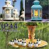 6PCS Solar Tea Light LED Candles Outdoor Waterproof Flameless Rechargeable Candles Solar Tea Lights for Party Garden Home Decor