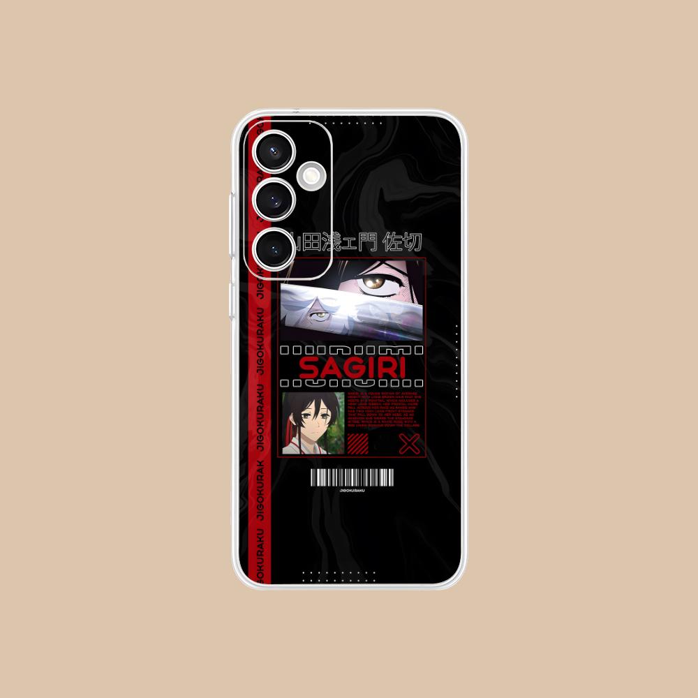 Hell's Paradise Sagiri Phone Case for Samsung Galaxy S25 S24 S23 S22 S21Plus FE Ultra Soft TPU Clear Shockproof Cover